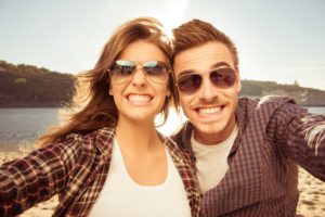 Patient receiving teeth whitening from Dr. Gallagher at Westminster Carroll County dental office
